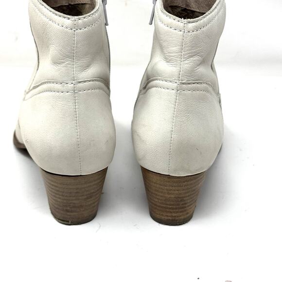 ANTHROPOLOGIE SEYCHELLES Off White Suede Western Bootie Sz 9 - Picture 5 of 8